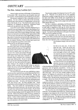 The Hon. Antony Larkins QC