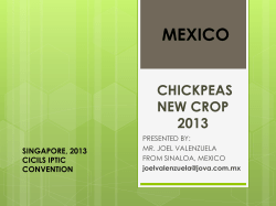 mexico chickpeas new crop 2013