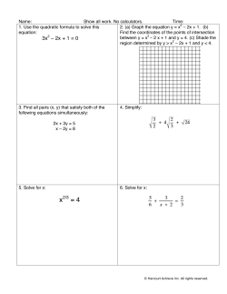 3x2 – 2x + 1 = 0 - FreedomProject Academy