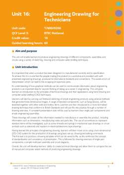 Unit 16: Engineering Drawing for Technicians