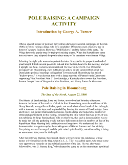POLE RAISING: A CAMPAIGN ACTIVITY