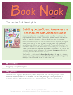 Building Letter-Sound Awareness in Preschoolers with Alphabet