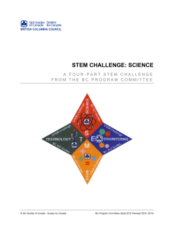 STEM Challenge: Science - Girl Guides of Canada.
