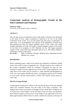 Contextual Analysis of Demographic Trends in the Sub
