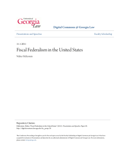 Fiscal Federalism in the United States