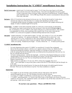 Installation Instructions for