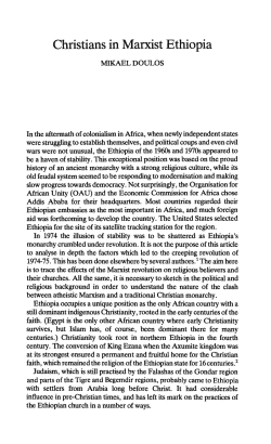 Christians in Marxist Ethiopia