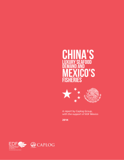 China`s seafood imports - Environmental Defense Fund