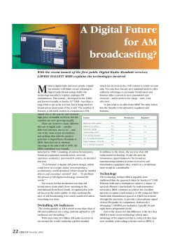 A Digital Future For AM Broadcasting?