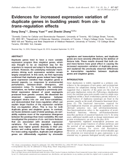 Evidences for increased expression variation of duplicate genes in