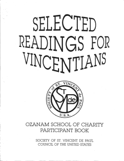 ozanam school of charity participant book