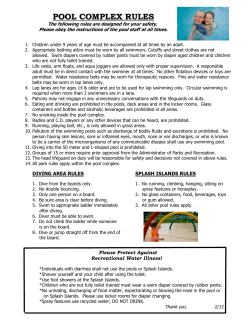 pool complex rules - Town of Bethlehem