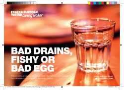 Bad drains, fishy or bad egg smells or tastes
