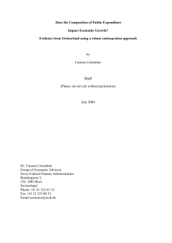 Does the Composition of Public Expenditure Impact Economic