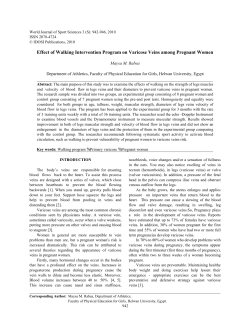 Effect of Walking Intervention Program on Varicose Veins
