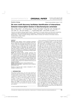 De novo motif discovery facilitates identification
