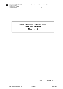 Steel tape measure Final report