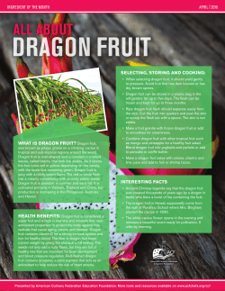 Dragon FruIt - American Culinary Federation