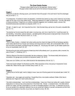 The Great Gatsby Quotes