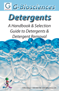 Detergents - Geno Technology Inc