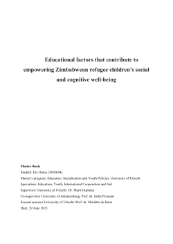 Educational factors that contribute to empowering Zimbabwean