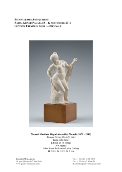 paris, grand palais, 15 &ndash; 22 - The Galerie Malaquais specialises in