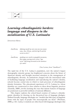 2014. Learning Ethnolinguistic Borders: Language and Diaspora in