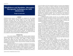 Mindfulness and Mandalas: Alternative