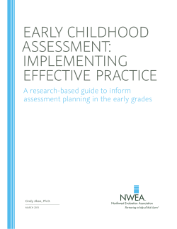 early childhood assessment: implementing effective practice