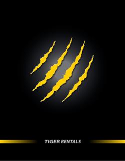 Tiger Rentals Brochure