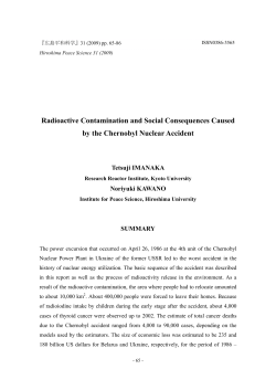 Radioactive Contamination and Social Consequences Caused by