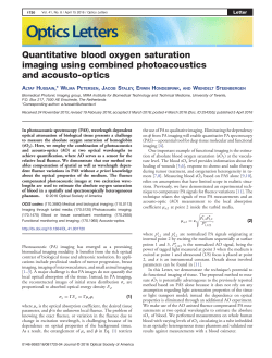 Quantitative blood oxygen saturation imaging