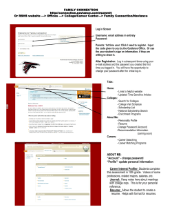 ABOUT ME: &ldquo;Account&rdquo; - change password &ldquo;Profile&rdquo;