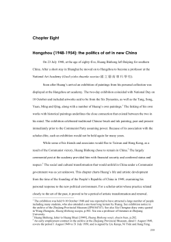 Chapter Eight Hangzhou (1948-1954): the politics of art in new China