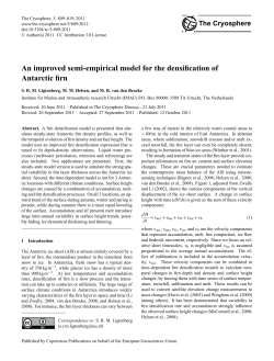 An improved semi-empirical model for the densification of Antarctic firn