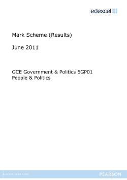Mark scheme - Edexcel