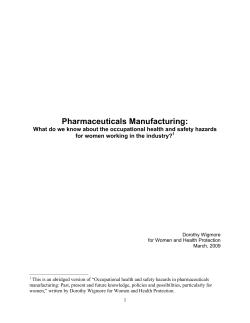 Pharmaceuticals Manufacturing
