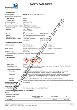SDS US - ARC Welding Supplies