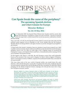 Can Spain break the curse of the periphery?
