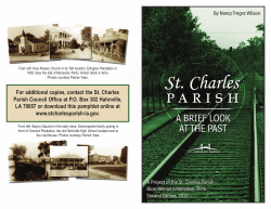 St. Charles Parish - A Brief Look at the Past