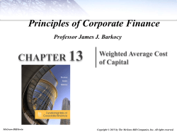 Cost of Capital