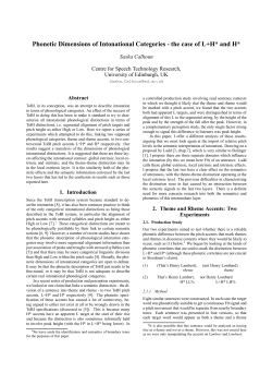 Phonetic Dimensions of Intonational Categories