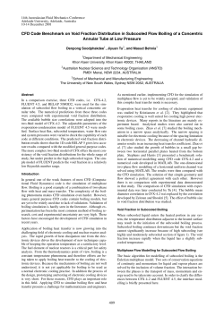 CFD Code Benchmark on Void Fraction Distribution in Subcooled