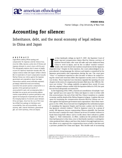 Accounting for silence/ Inheritance, debt, and the