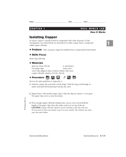 1-4 Real-World Lab: Isolating Copper