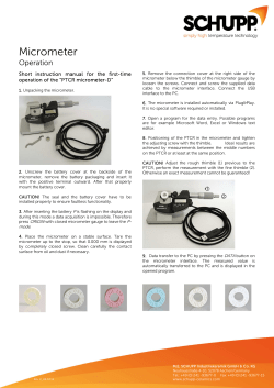 Micrometer - Schupp Ceramics