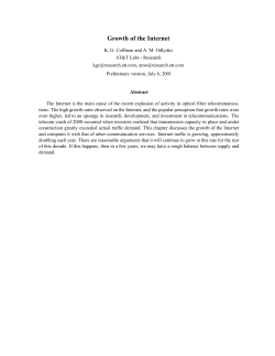 Growth of the Internet - Digital Technology Center