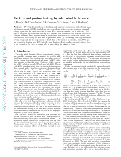 Electron and proton heating by solar wind turbulence