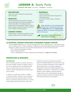 LESSON 3: Goofy Putty