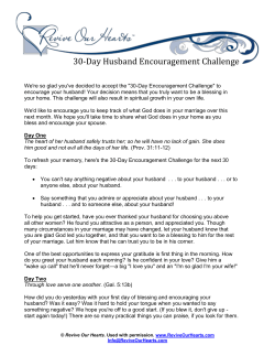 30-Day Husband Encouragement Challenge
